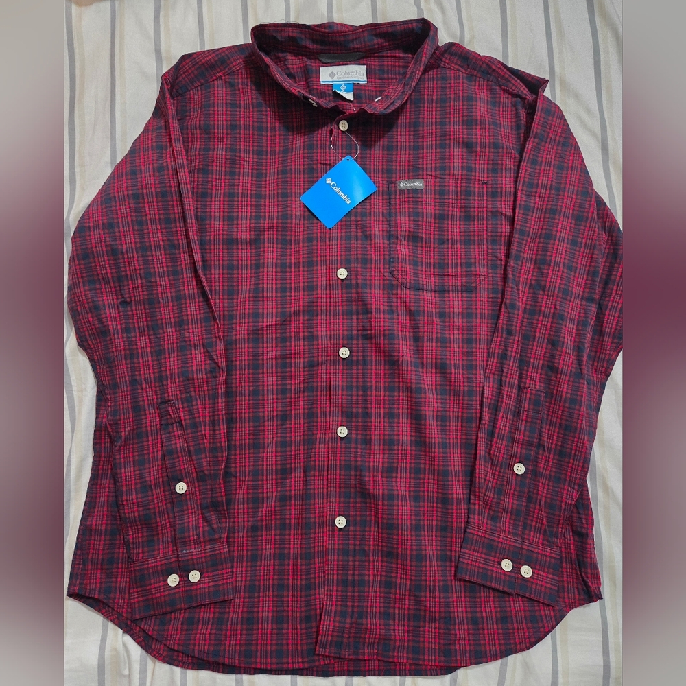 Men's Columbia L Plaid Shirt *New*